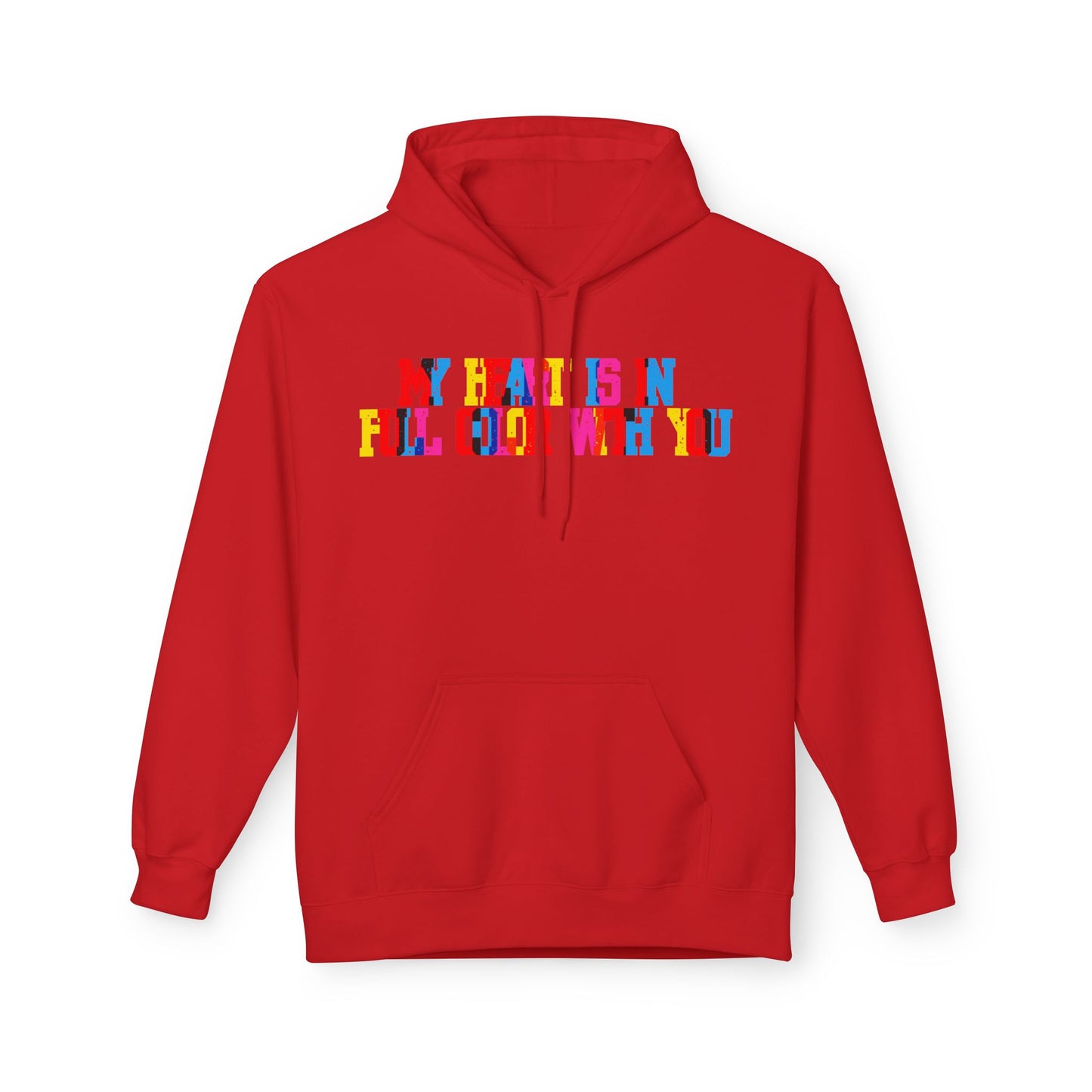 My Heart Is In Full Color With You Unisex Valentines Hoodie