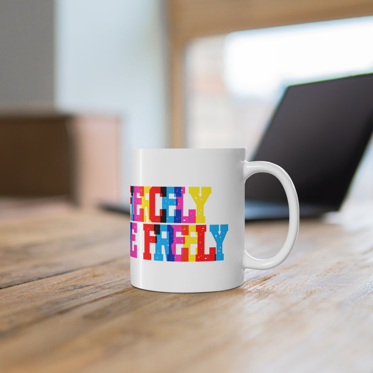 We Love Fiercely And Freely Valentines Mug Ceramic 11oz