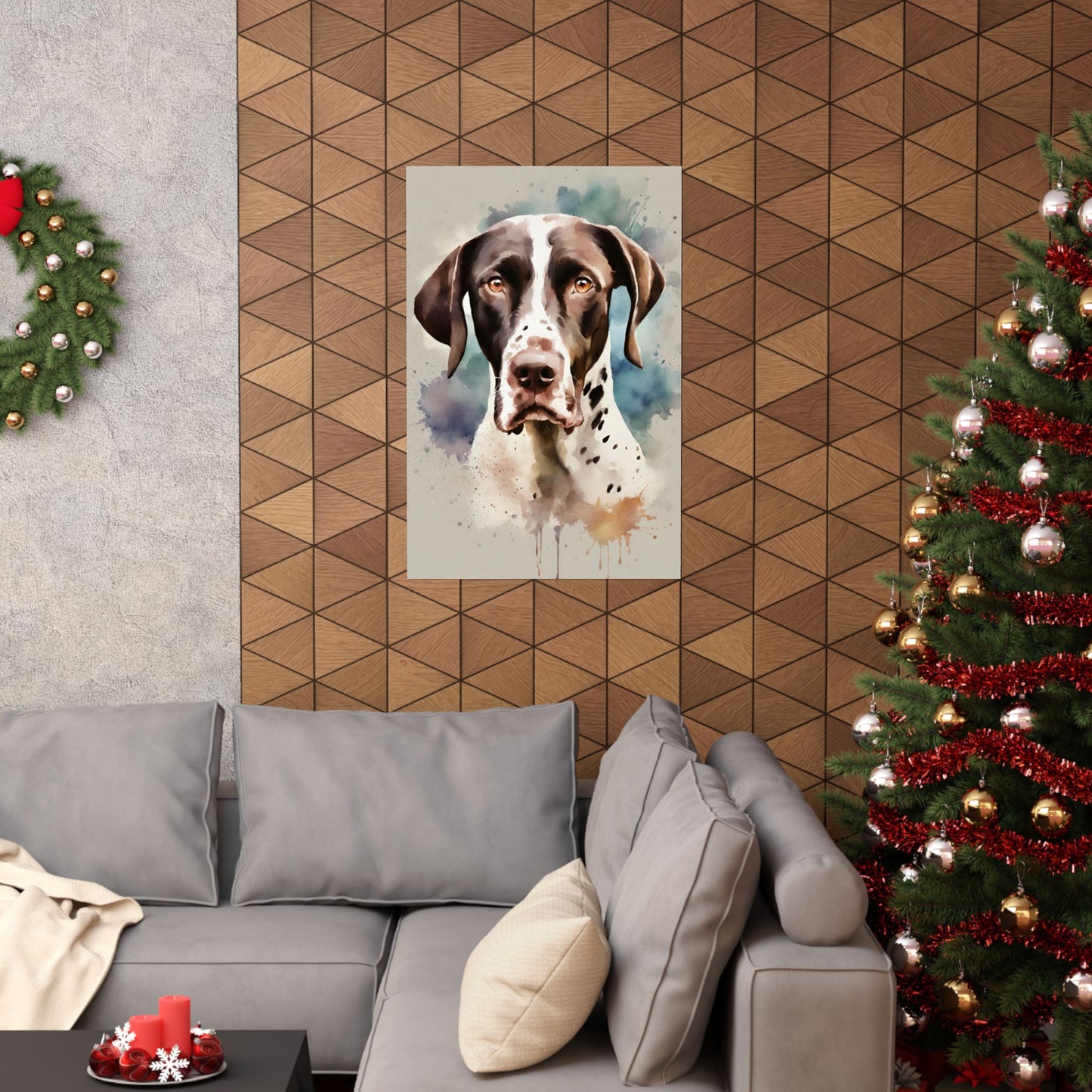 Dogs Pointer 01 Matte Vertical Poster