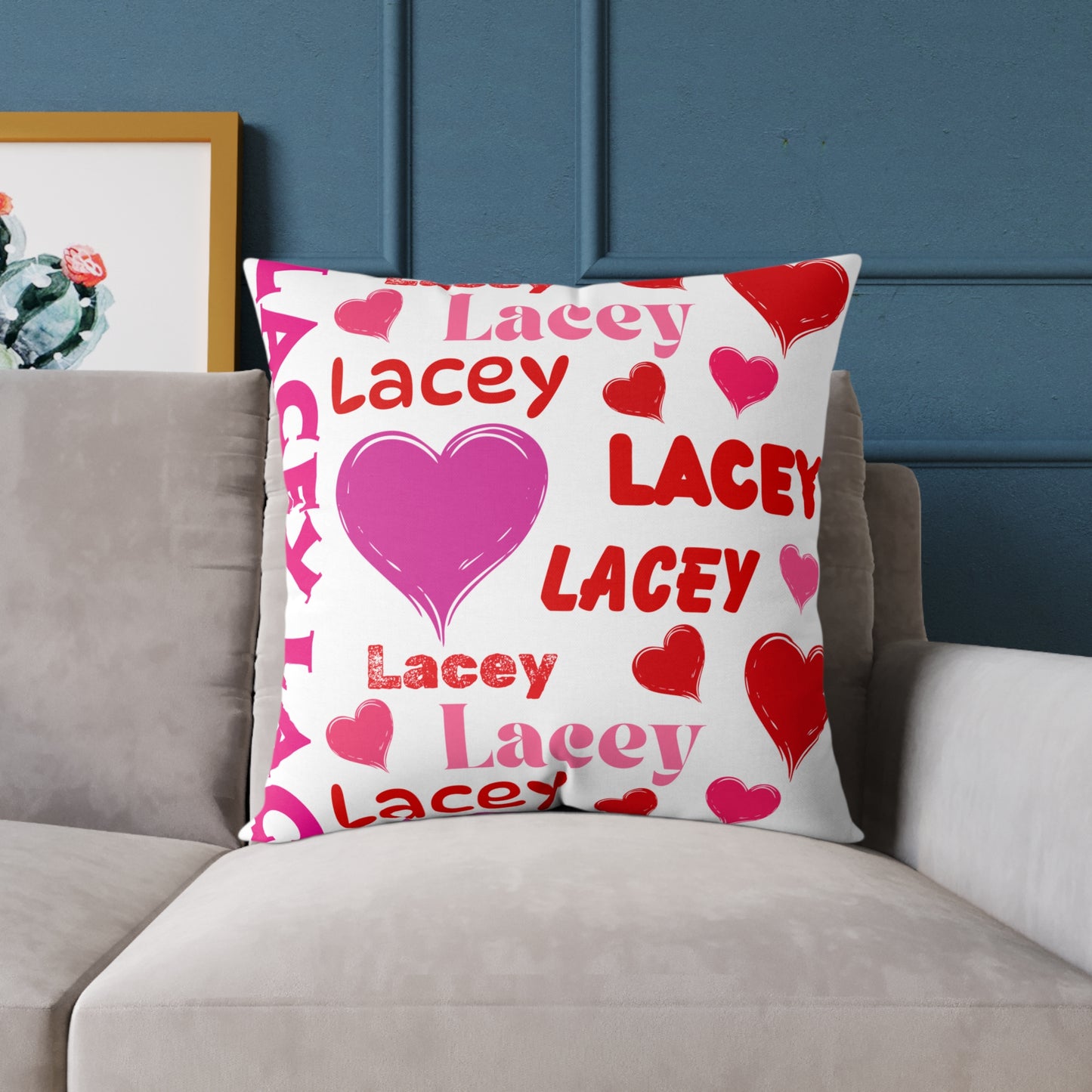 (Personizable) Name Of Your Loved One 02 Poly Pillow