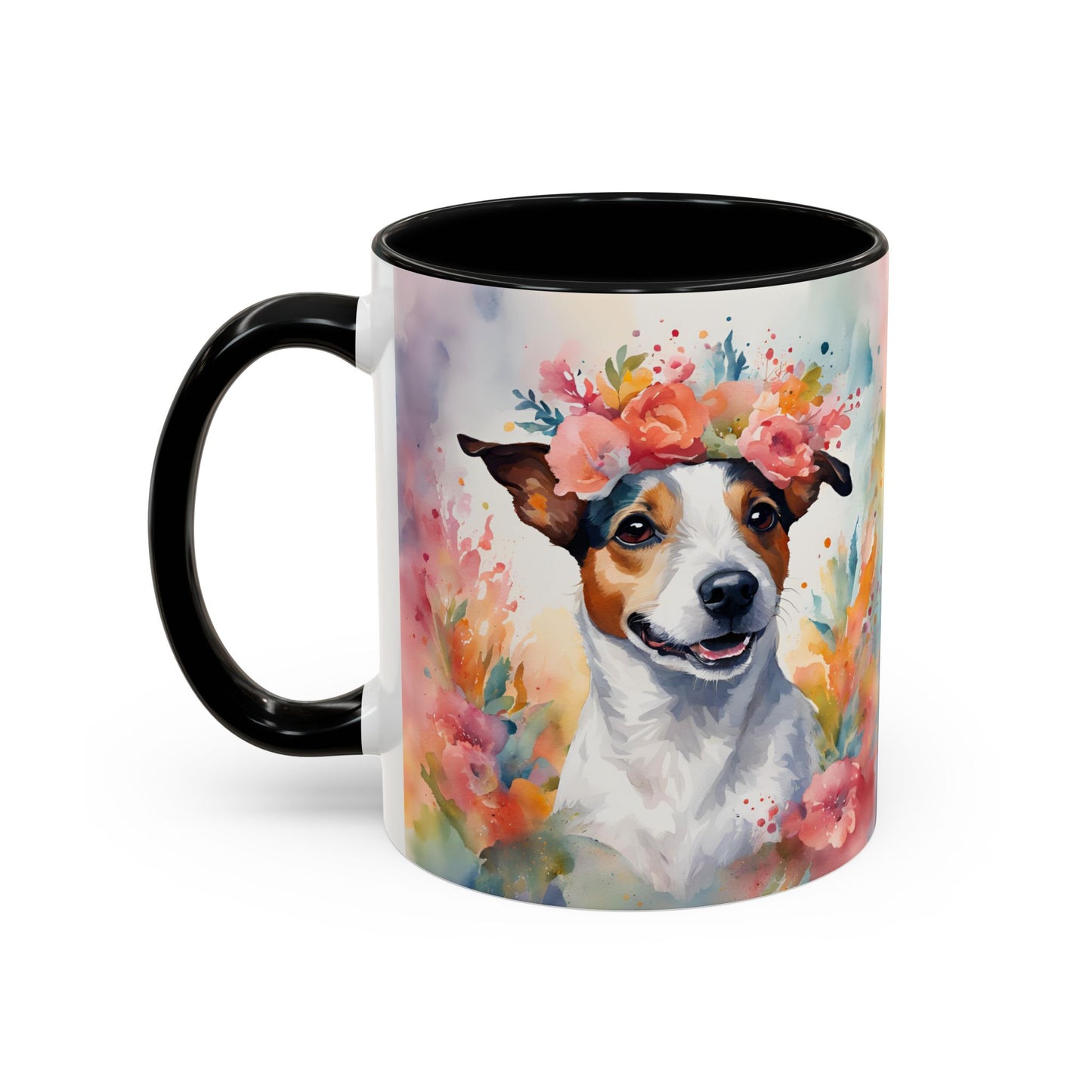 Jack Russell 02 Accent Coffee Mug - Dog Lover Gift