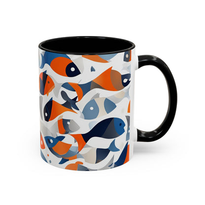 Orange Fish 04 Accent Coffee Mug (11oz)