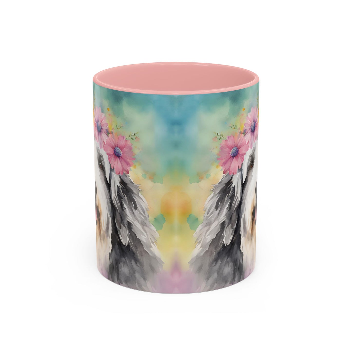 Bearded Collie 03 Accent Coffee Mug - Dog Lover Gift