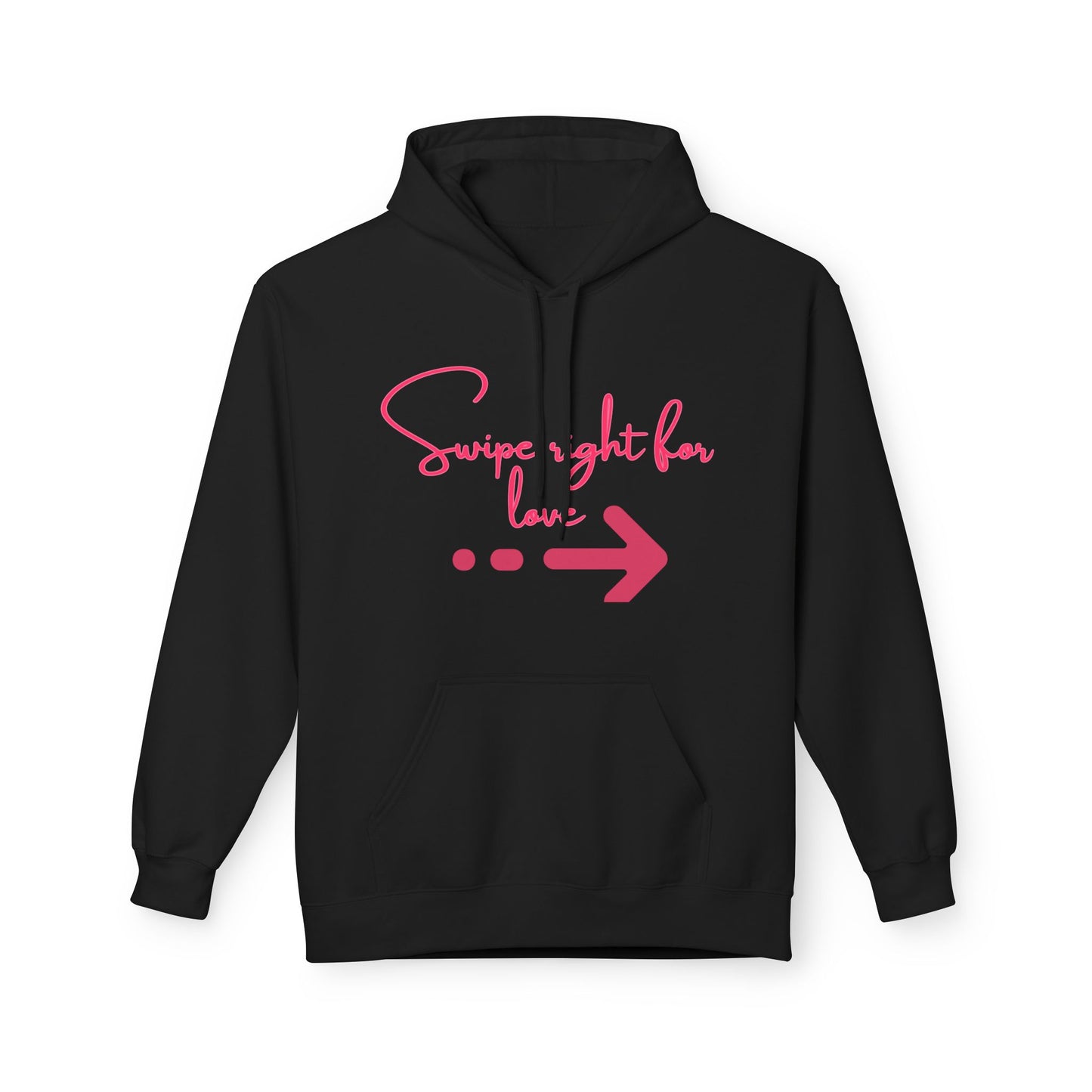 Swipe Right For Love Unisex Valentines Hoodie