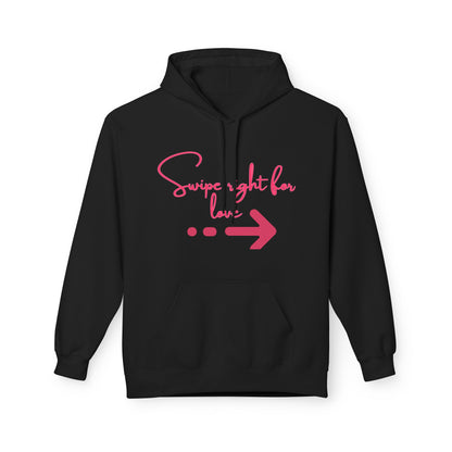 Swipe Right For Love Unisex Valentines Hoodie