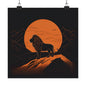 Lone Collection Lion 11 Matte Square Posters