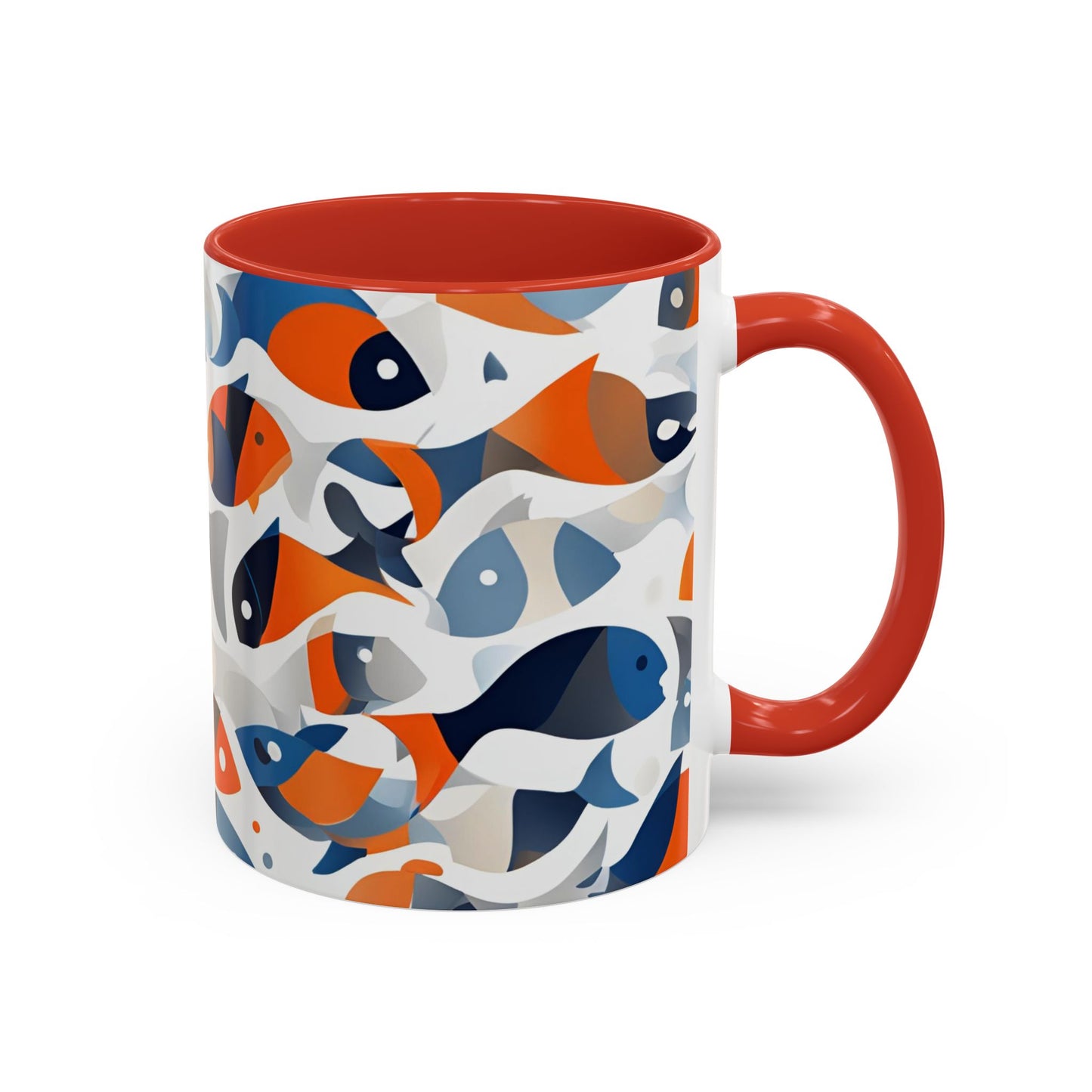 Orange Fish 04 Accent Coffee Mug (11oz)