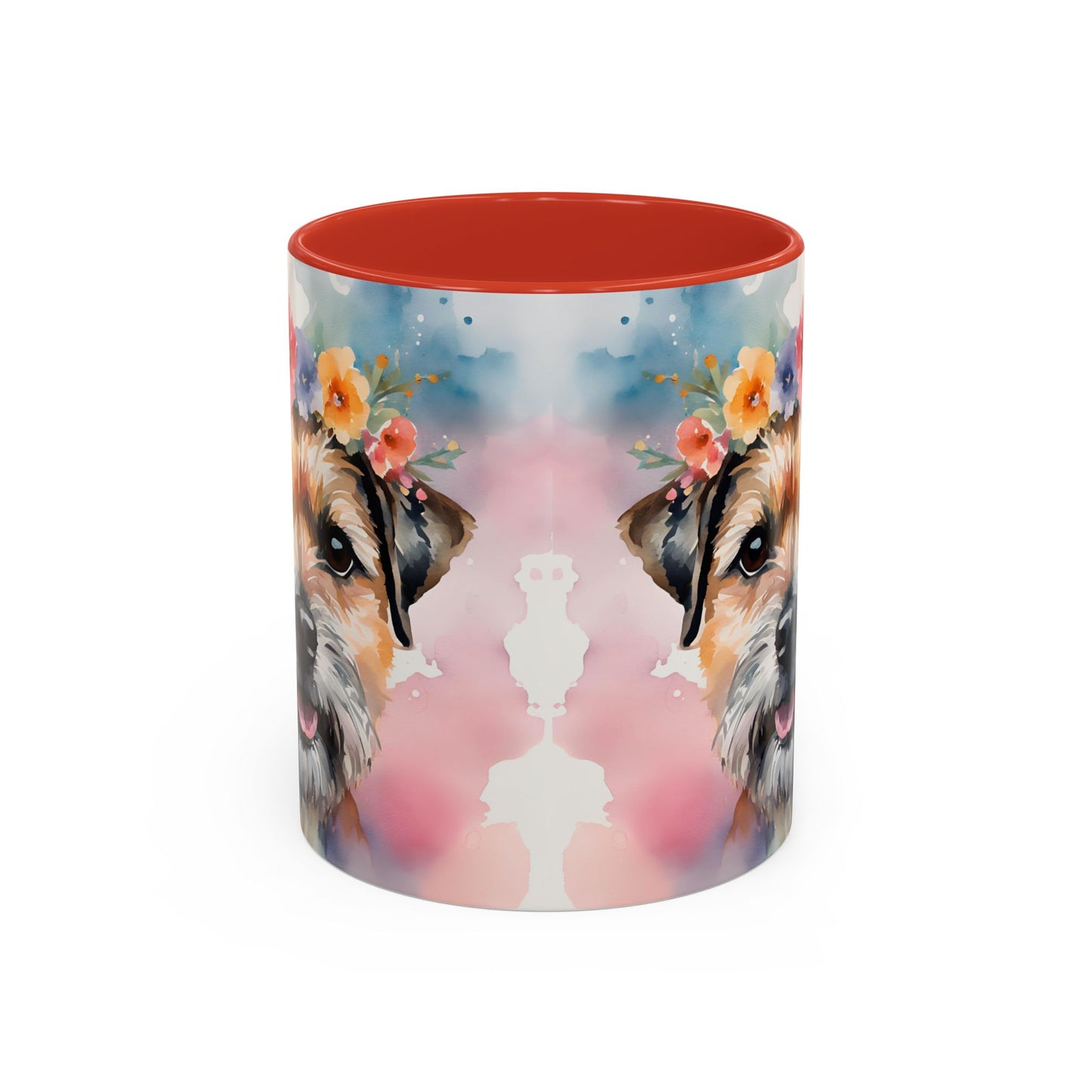 Border Terrier 03 Accent Coffee Mug - Dog Lover Gift