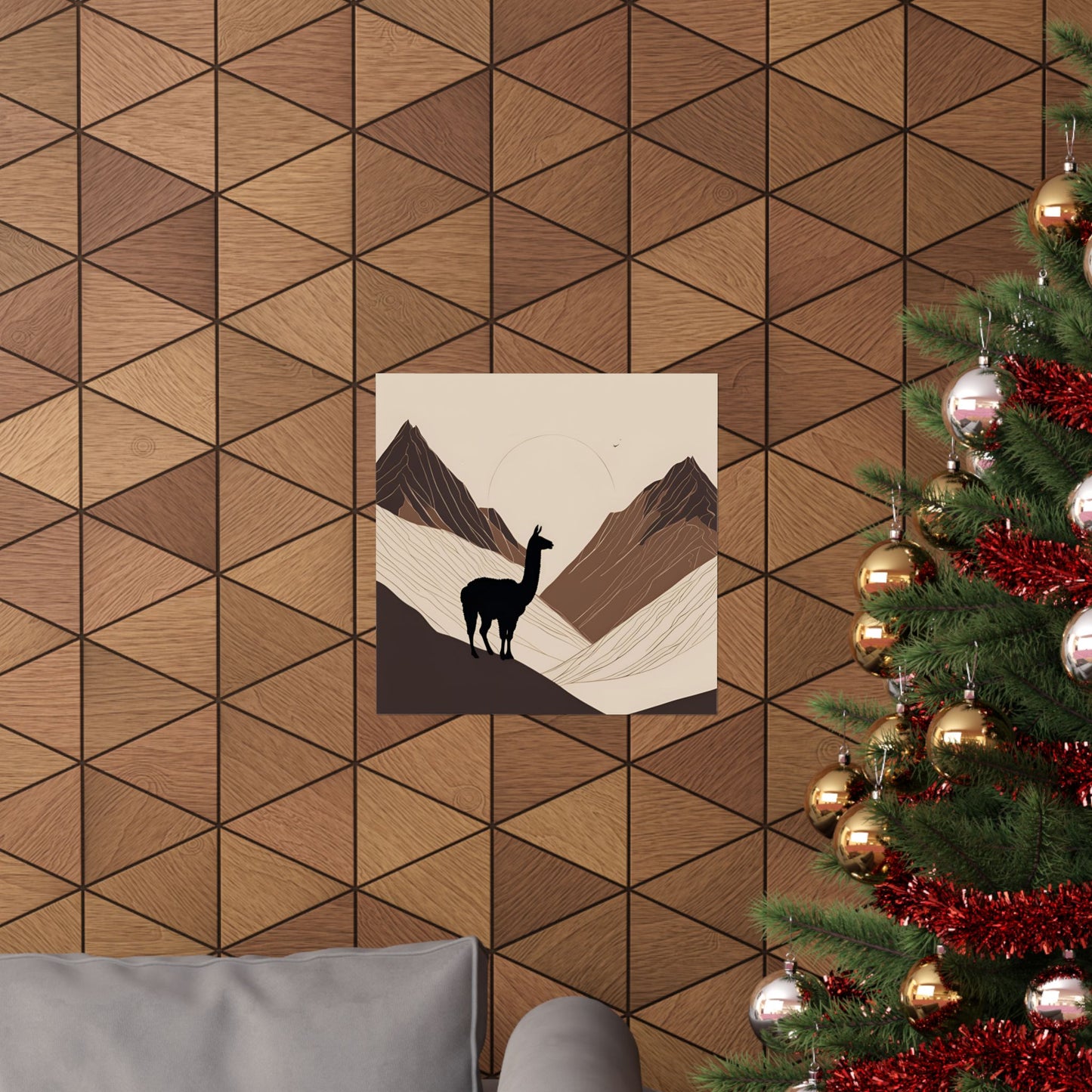 Lone Collection Llama 10 Matte Square Posters