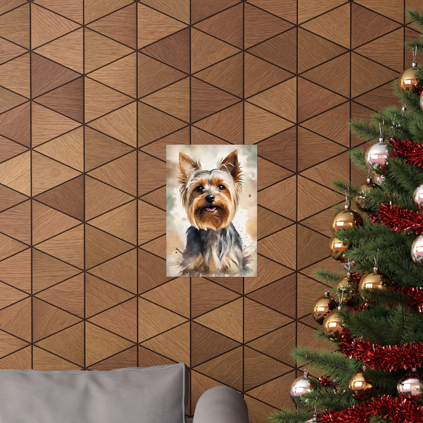 Dogs Yorkshire Terrier 02 Matte Vertical Poster