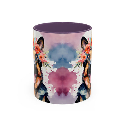 German Shepherd 04 Accent Coffee Mug - Dog Lover Gift