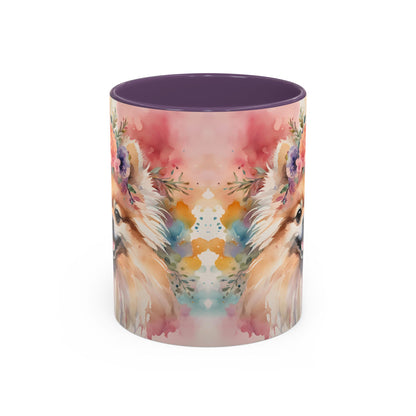 Pomeranian 02 Accent Coffee Mug - Dog Lover Gift