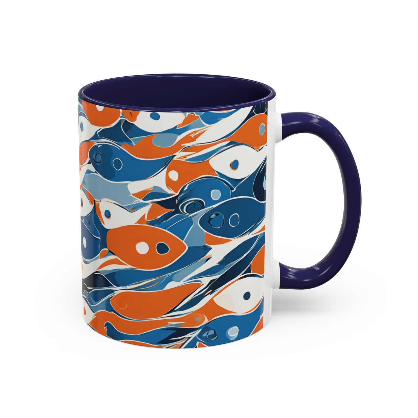 Orange Fish 05 Accent Coffee Mug (11oz)