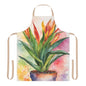 Multicolored Pot Plant 4 Adult Apron (AOP)