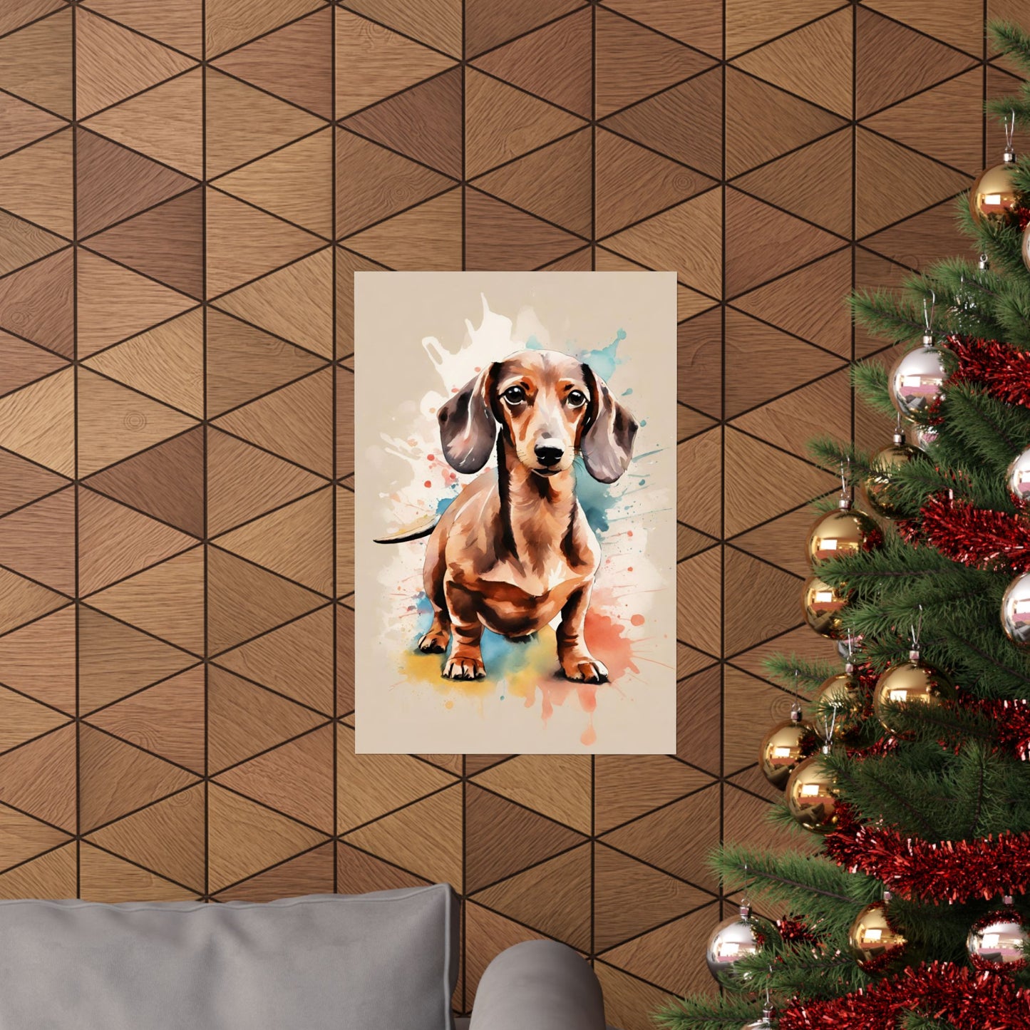 Dogs Dachshund 03 Matte Vertical Poster