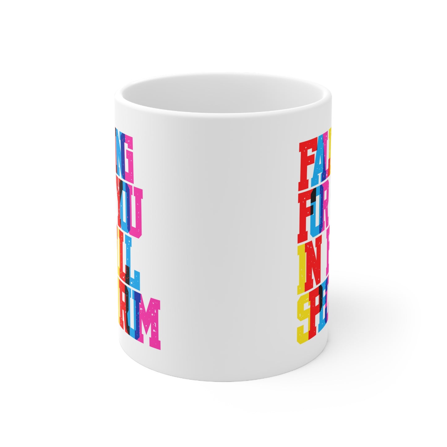 Falling For You In Full Spectrum Valentines Mug Ceramic 11oz