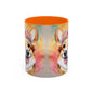 Corgi 02 Accent Coffee Mug - Dog Lover Gift