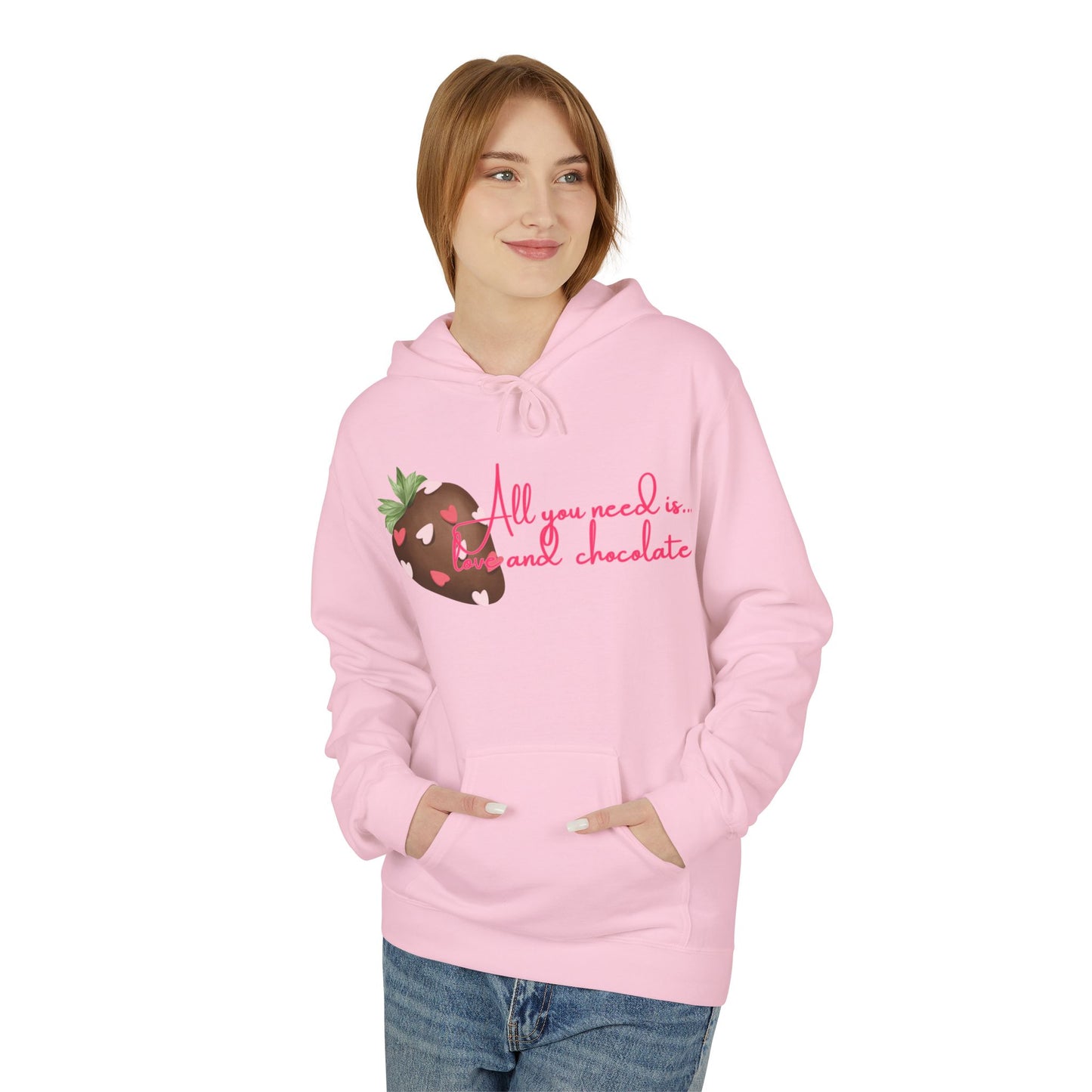 All You Need Is Love And Chocolate Unisex Valentines Hoodie