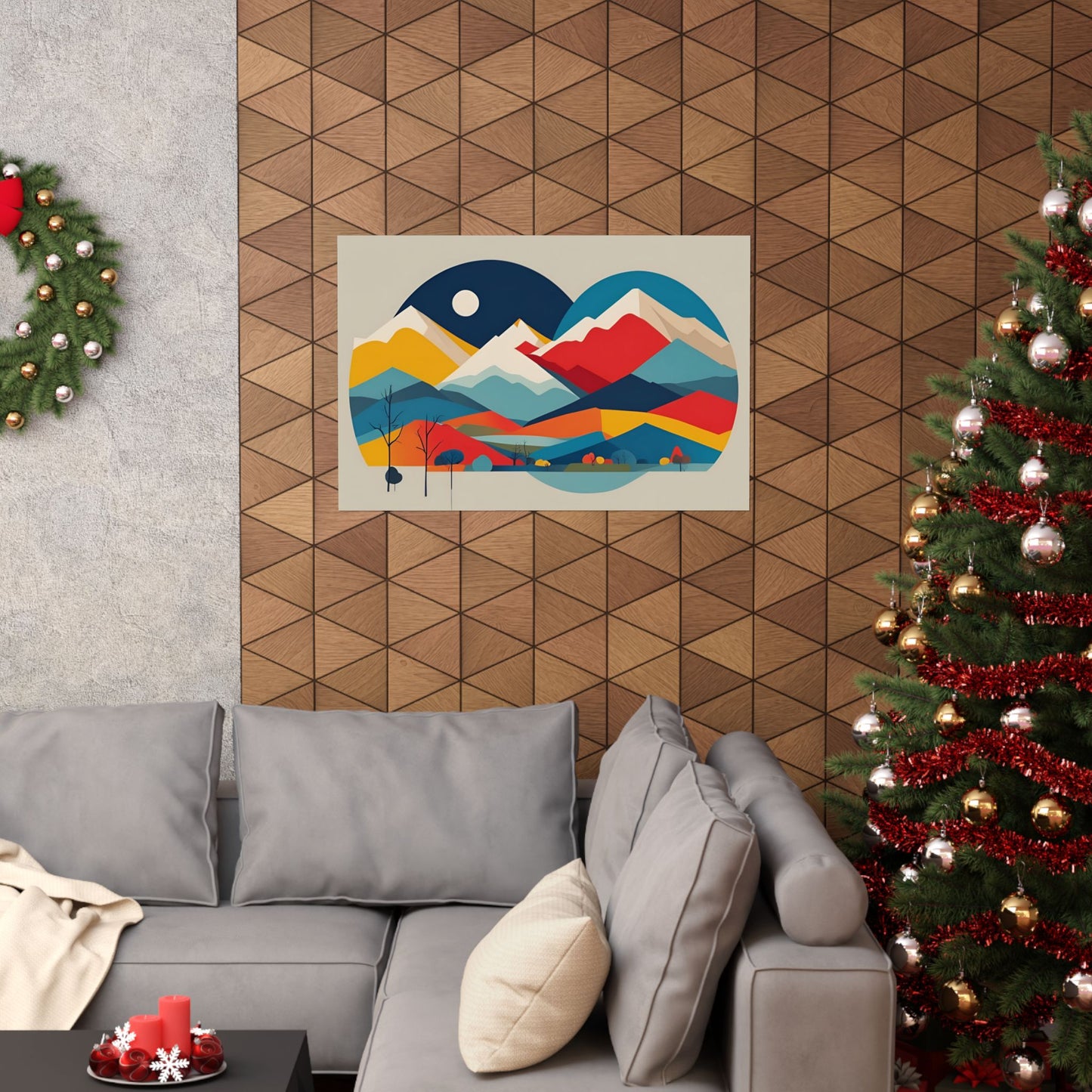 Retro Alpine 3 Matte Horizontal Posters