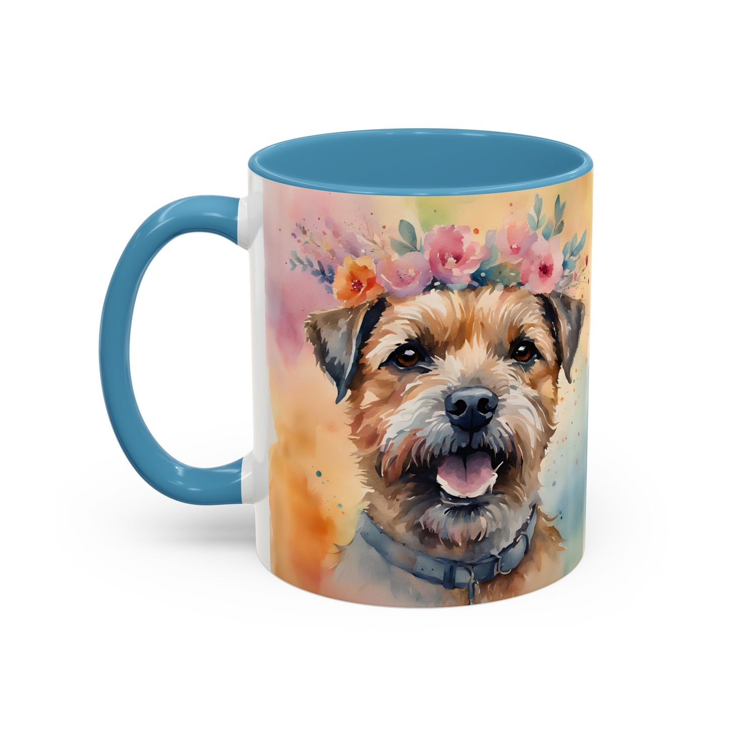 Border Terrier 01 Accent Coffee Mug - Dog Lover Gift