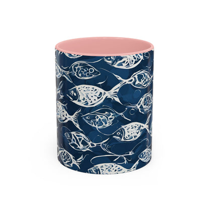 Fish 04 Accent Coffee Mug (11oz)