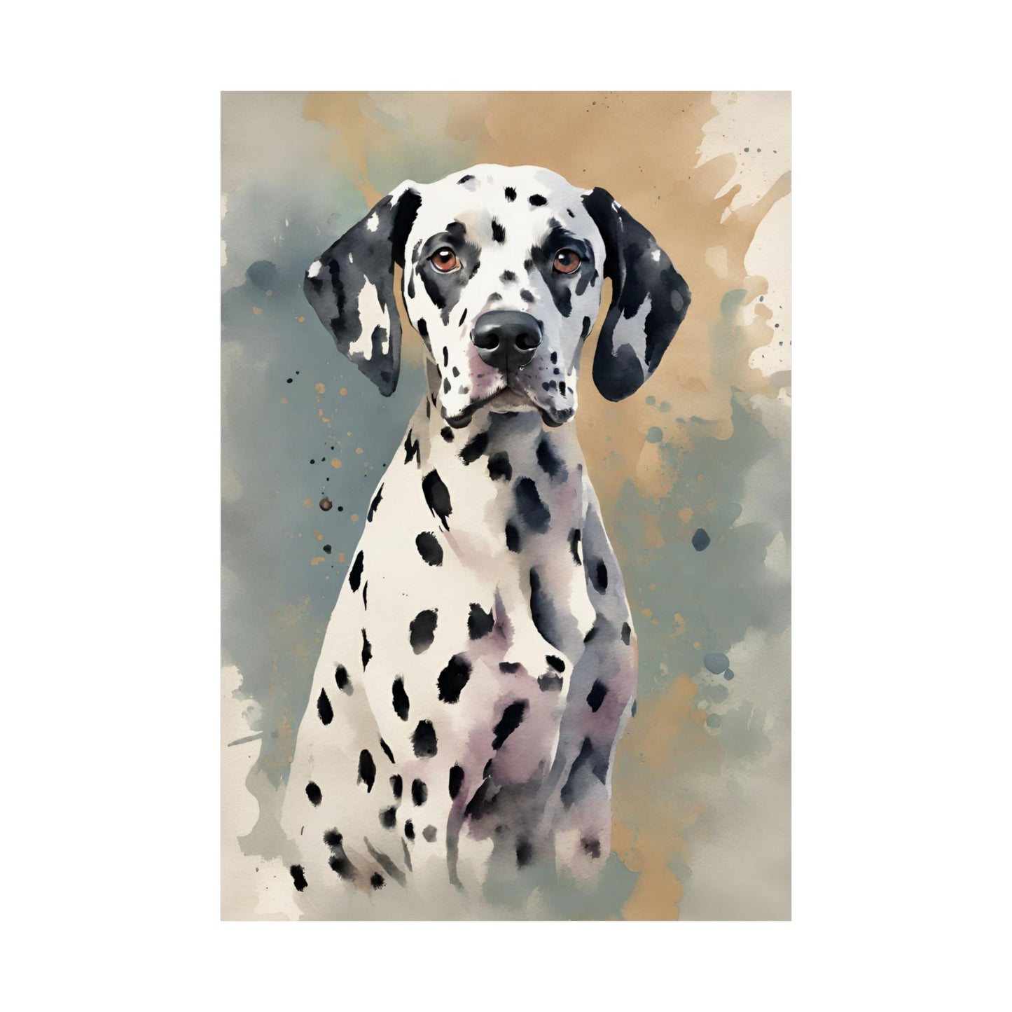Dogs Dalmatian 04 Matte Vertical Poster