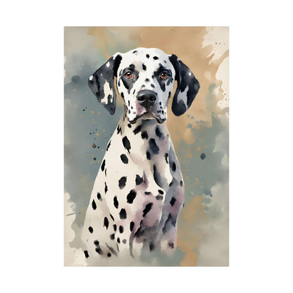 Dogs Dalmatian 04 Matte Vertical Poster