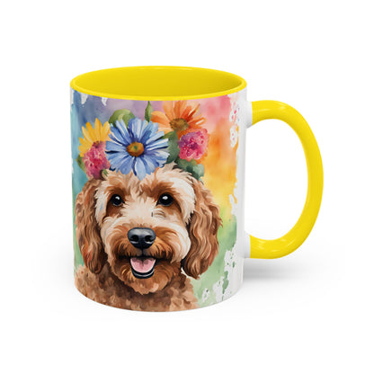 Cockapoo 03 Accent Coffee Mug - Dog Lover Gift