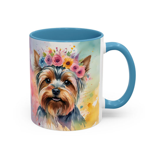 Yorkshire Terrier 01 Accent Coffee Mug - Dog Lover Gift