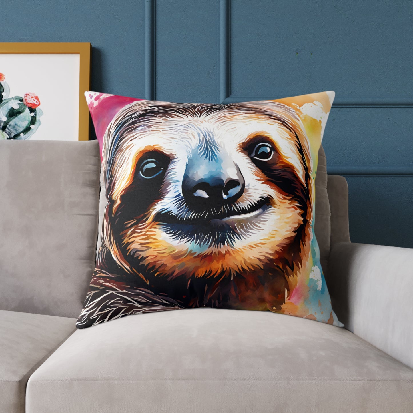Sloth 02 Poly Pillow - Natures Beauty Design
