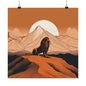 Lone Collection Lion 5 Matte Square Posters