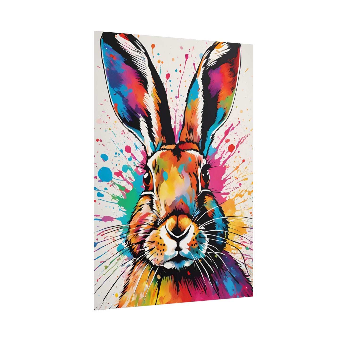 Multicolored Hare 2 Matte Poster