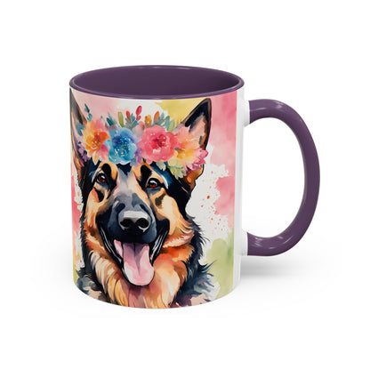 German Shepherd 03 Accent Coffee Mug - Dog Lover Gift