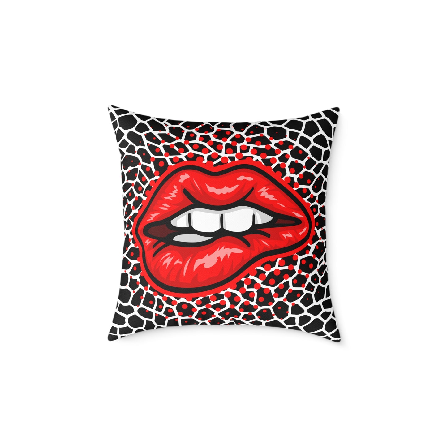 Crocodile Lips Poly Pillow