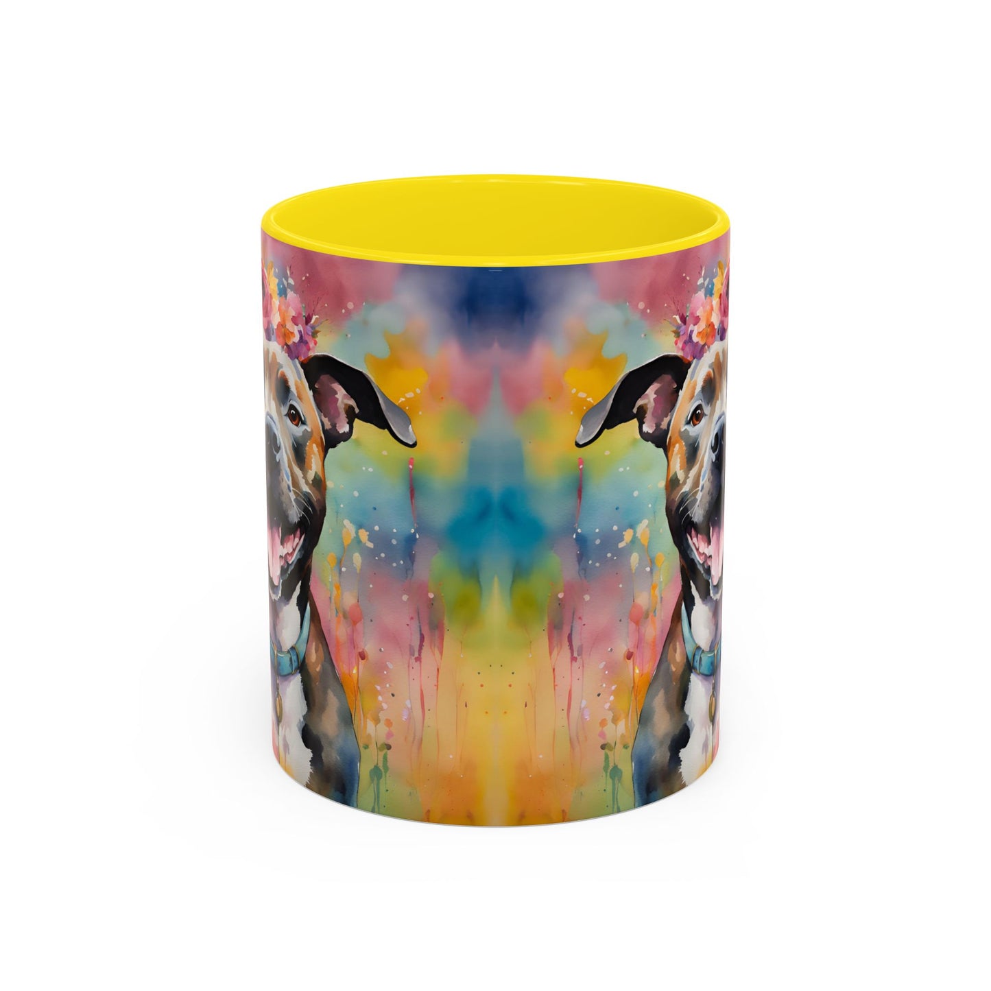 Staffordshire Bull Terrier 04 Accent Coffee Mug - Dog Lover Gift