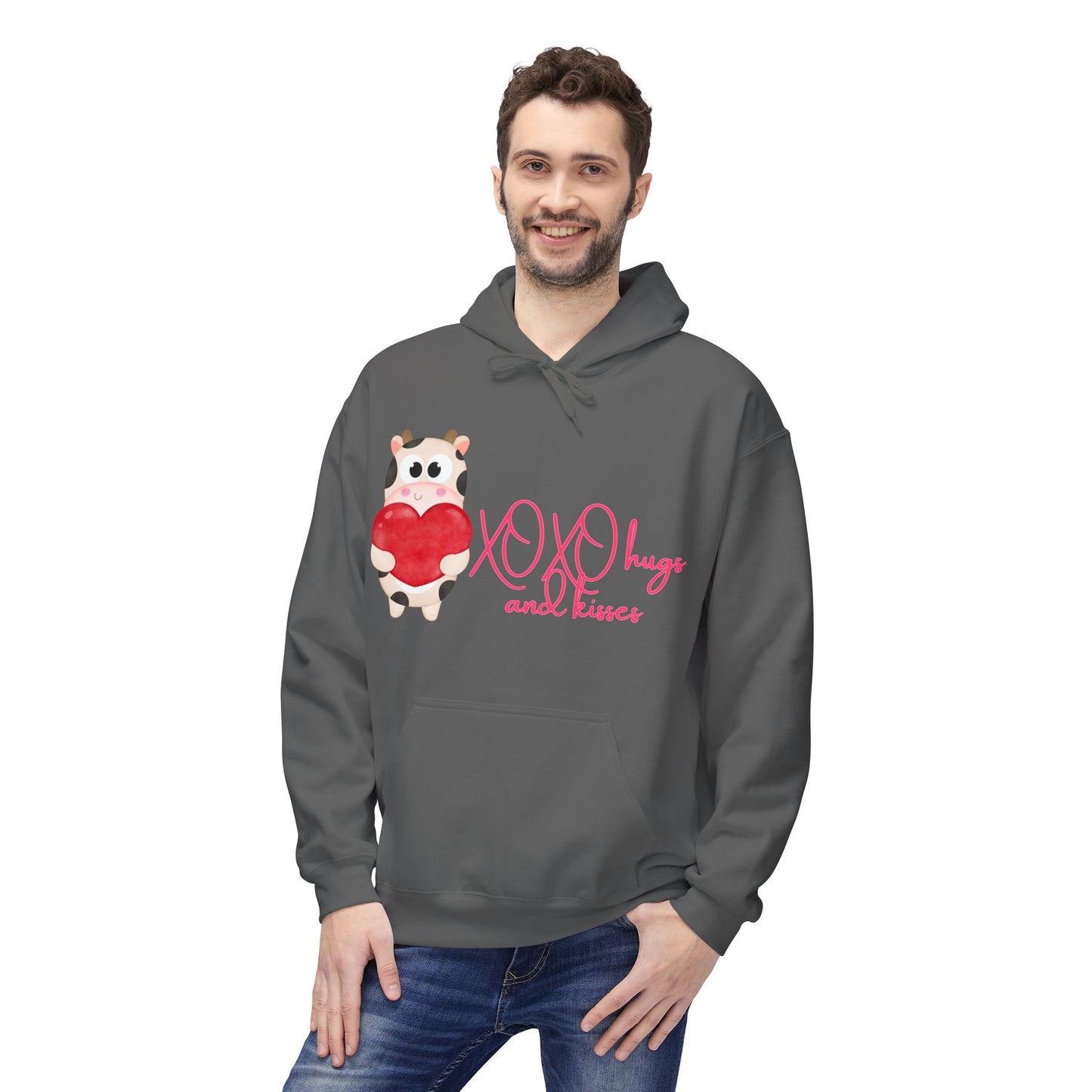 XOXO Hugs And Kisses Unisex Valentines Hoodie