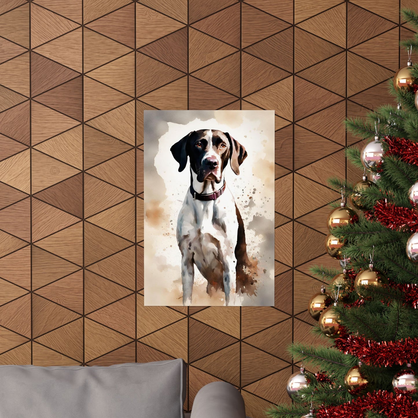 Dogs Pointer 02 Matte Vertical Poster
