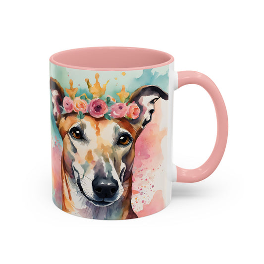 Greyhound 04 Accent Coffee Mug - Dog Lover Gift