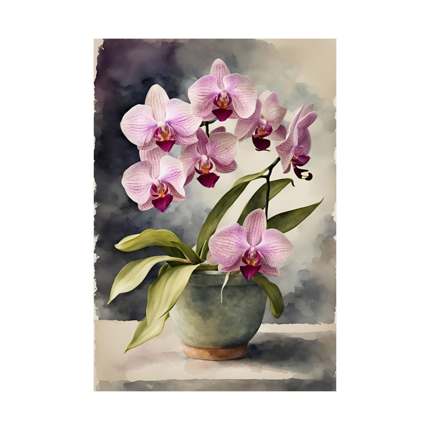 Orchids 08 Matte Vertical Poster
