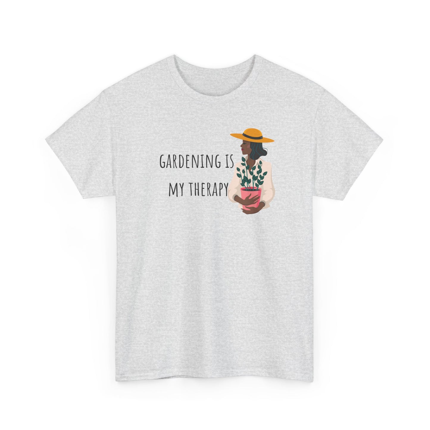 Gardening Is My Therapy Unisex Heavy Cotton Tee