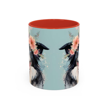 Border Collie 02 Accent Coffee Mug - Dog Lover Gift