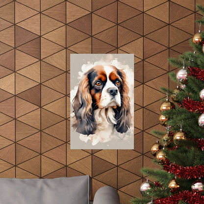 Dogs King Charles Spaniel 04 Matte Vertical Poster