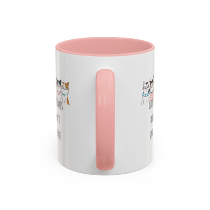 Cats V Dogs Accent Coffee Mug (11oz)