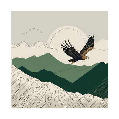 Lone Collection Eagle 4 Matte Square Posters