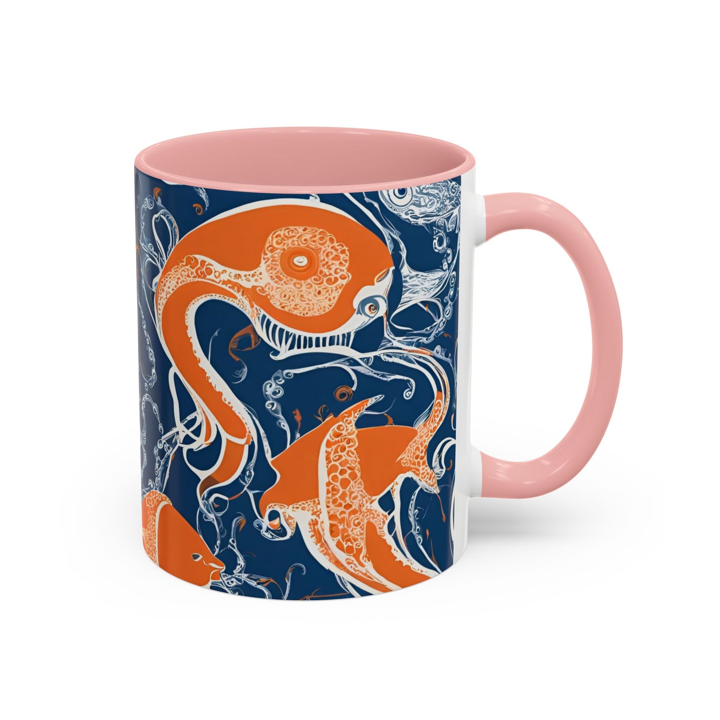 Orange Fish 10 Accent Coffee Mug (11oz)