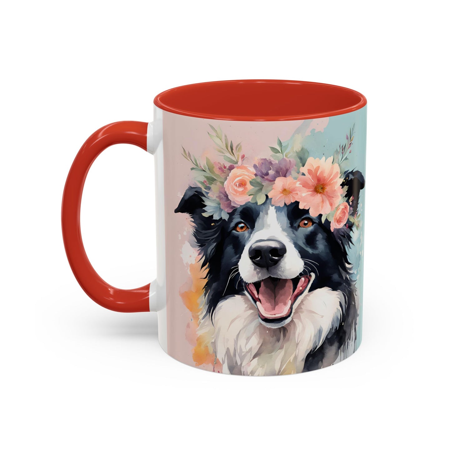 Border Collie 02 Accent Coffee Mug - Dog Lover Gift