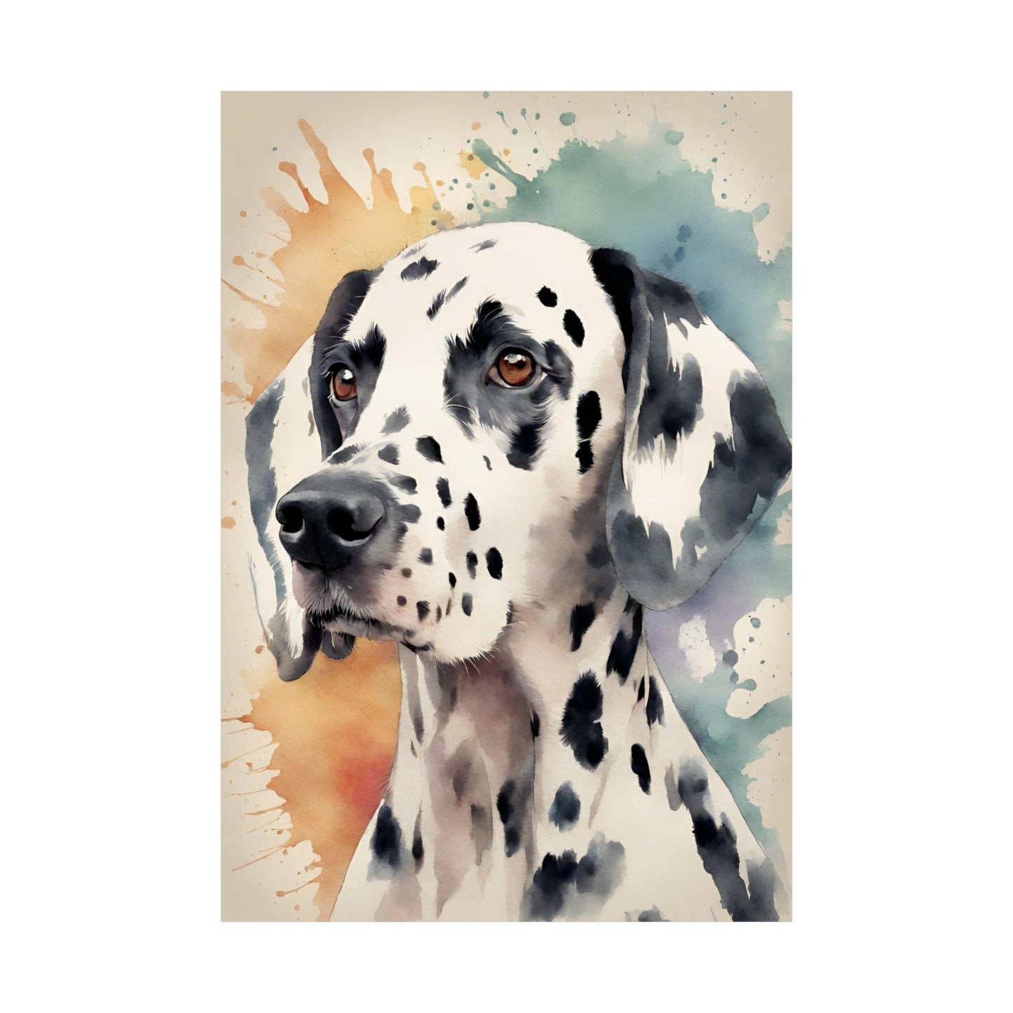Dogs Dalmatian 02 Matte Vertical Poster