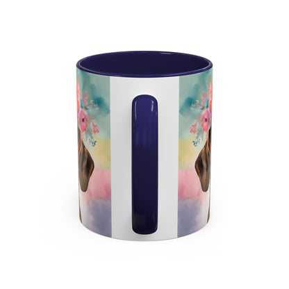 Dachshund 03 Accent Coffee Mug - Dog Lover Gift
