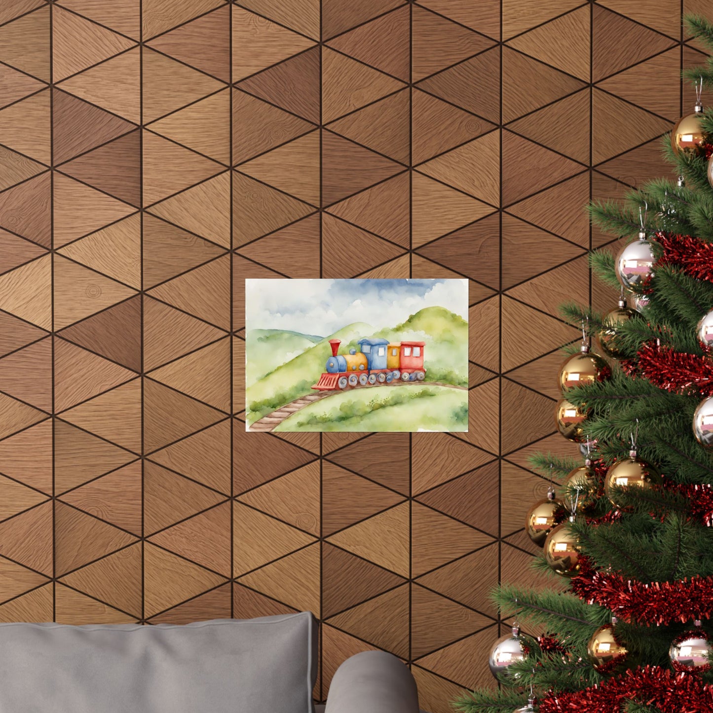 Nursery Choo Choo Train 4 Matte Horizontal Posters I