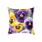 Pansies 01 Poly Pillow - Natures Beauty Design